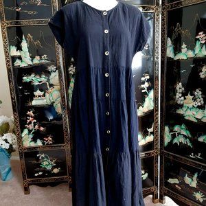 Wear Abouts Tiered Button Front Dress